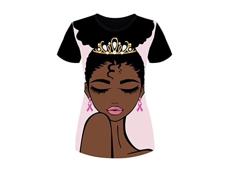 Fznhql Women (M) African Girl Pride Gift Afro Tops - Image 1