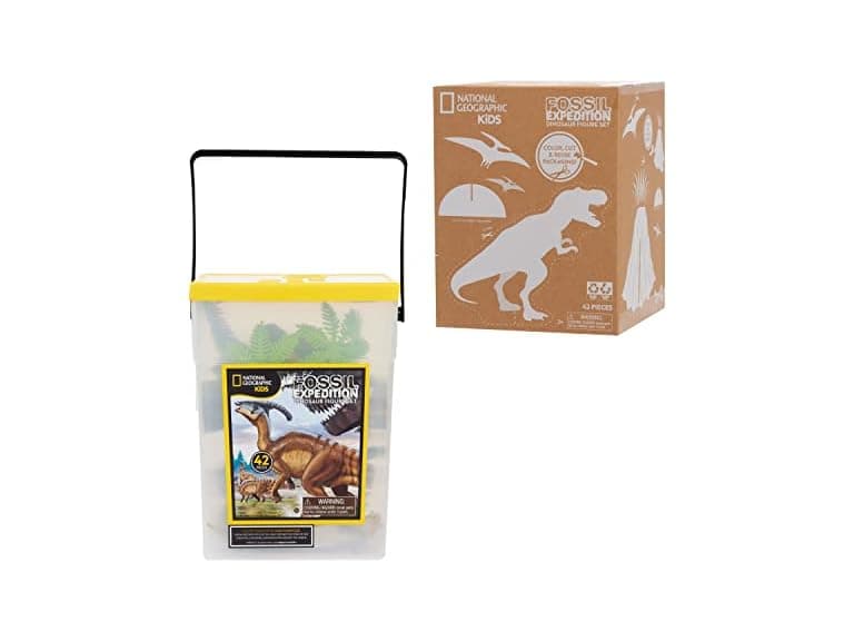 Tub of Realistic Dinosaur Toy Figures - Image 1