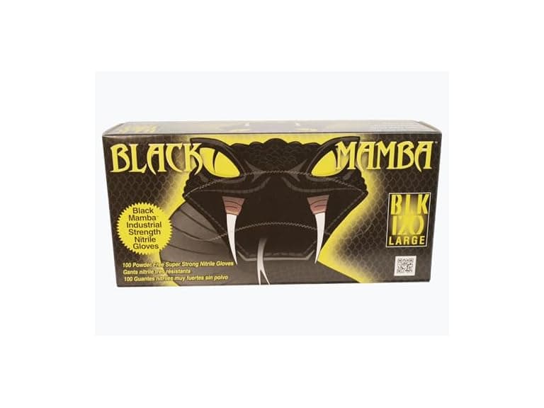 Black Mamba Super Strong Nitrile 100 Glove (LARGE) - Image 1