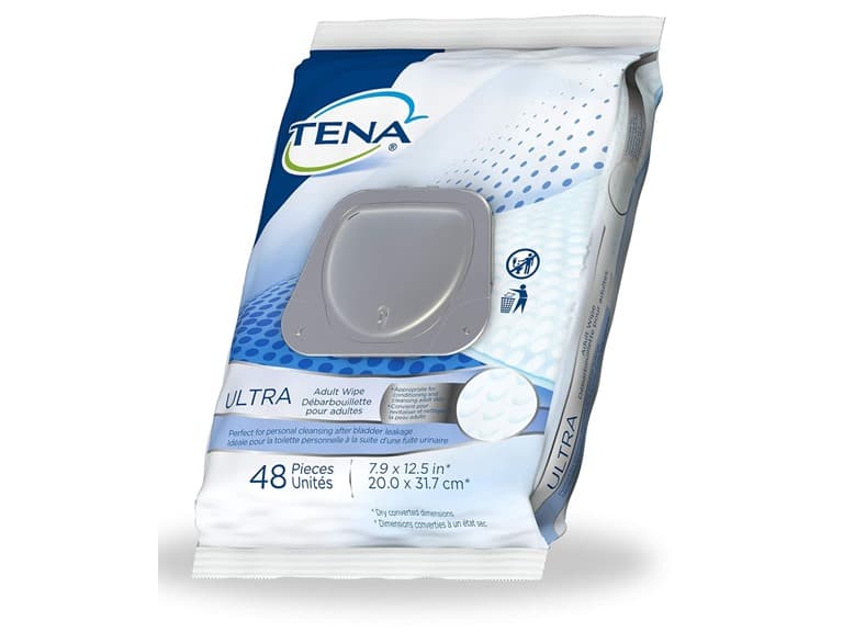 Tena Ultra Incontinence Adult Wipe, 48 Count - Image 1