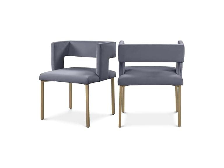 2Pk Caleb Velvet Dining Chair - Image 1