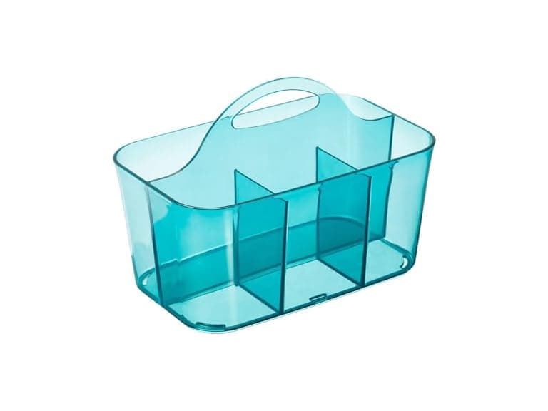 mDesign Small Plastic Shower/Bath Storage Org - Image 1