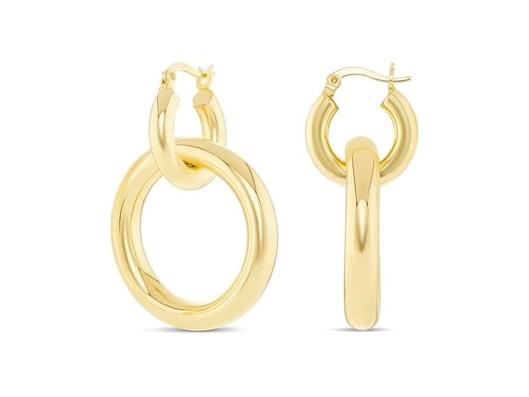Amazon Essentials 14K Gold Plated Polished Top - Image 1