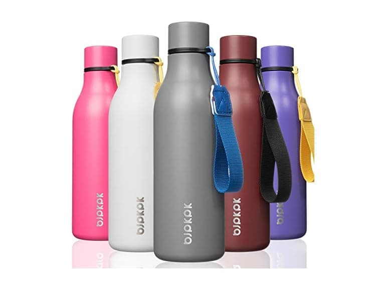 BJPKPK Insulated Water Bottles, 18 oz Grey - Image 1
