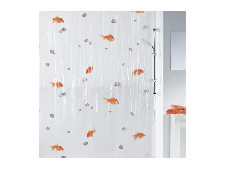 Spirella Goldfish Orange Shower Curt - Image 1