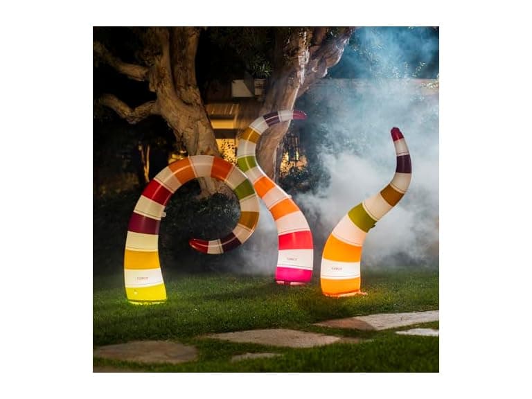 FUNBOY Giant Inflatable Light-Up Yard Snake - Image 1