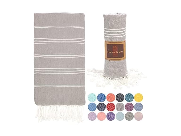 Beach Towel 100% Cotton Turkish Adult 38x70 - Image 1