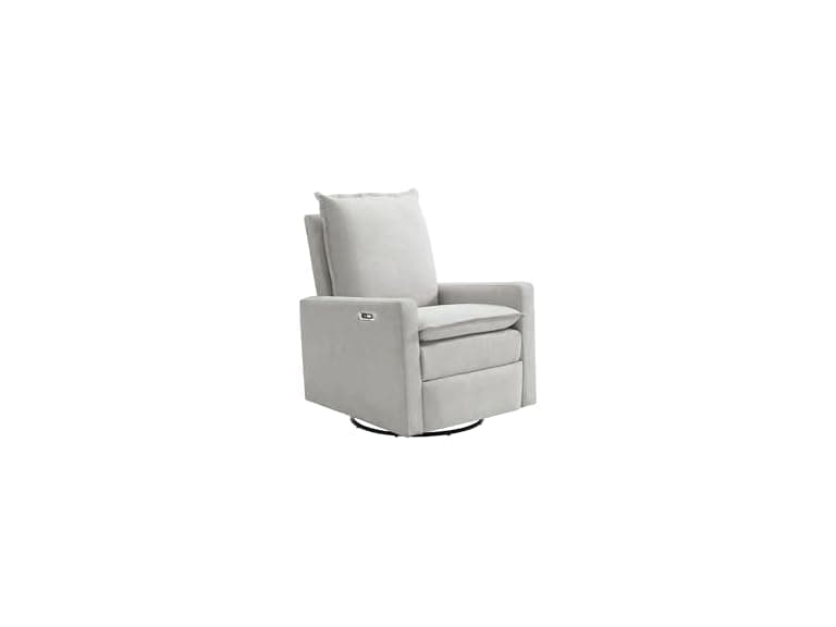 Upholstered Glider Recliner Sand - Image 1