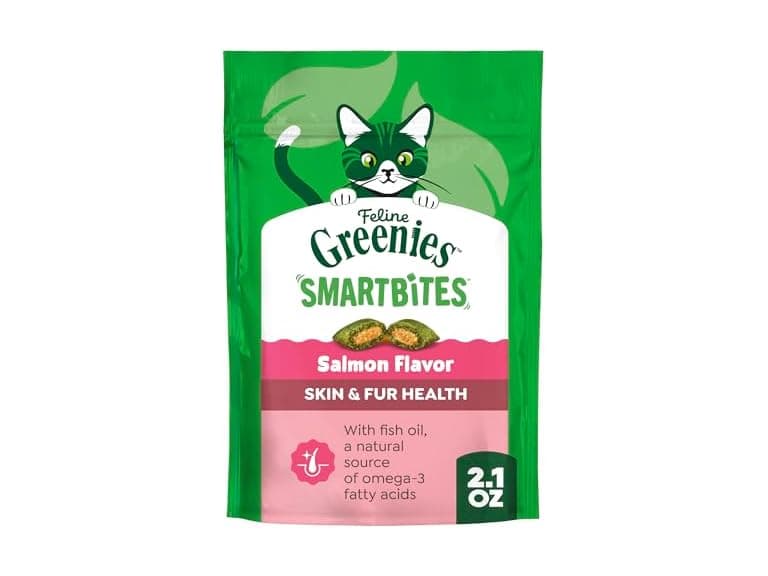 Greenies Cat Treats, Feline Smartbites, 2.1 oz - Image 1