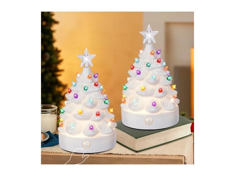 Brightever 2Pk Christmas Tree Night Lights - Image 1