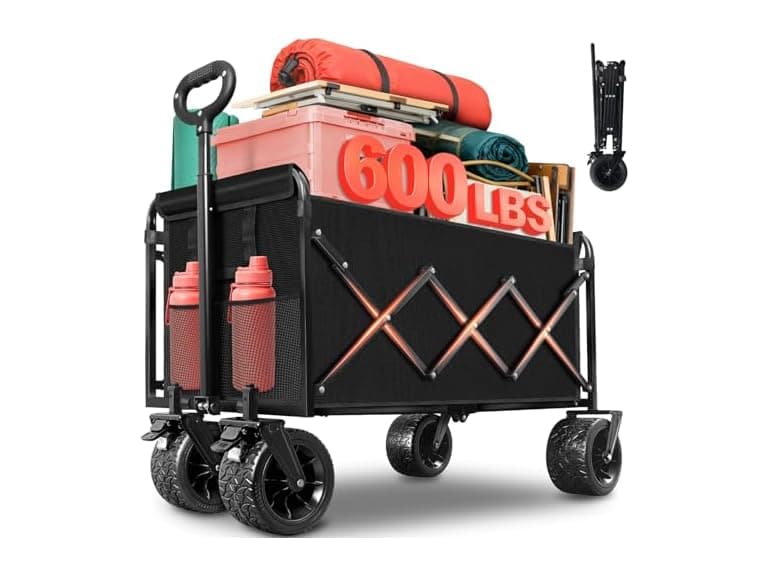 Collapsible Wagon Cart with All-Terrain Wheels - Image 1