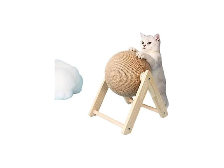 NIBHZ Cat Scratching Post Swivel Ball - Image 1