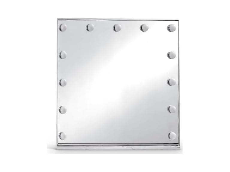Hollywood Chrome Lighted Mirror - Image 1