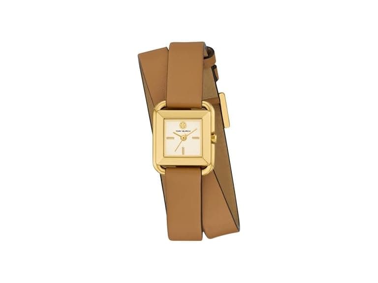 Tory Burch Women's The Kira Brown Leather Watch - Image 1