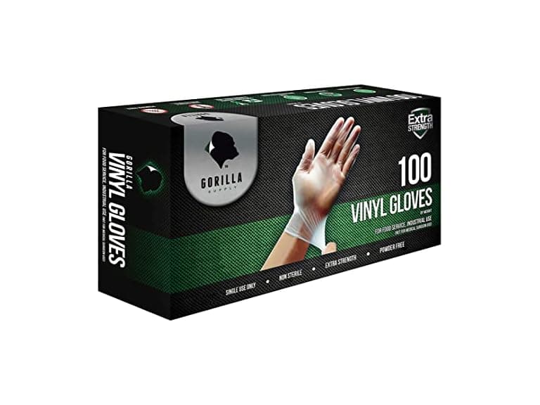 GORILLA SUPPLY Disposable Heavy Duty Vinyl Med - Image 1