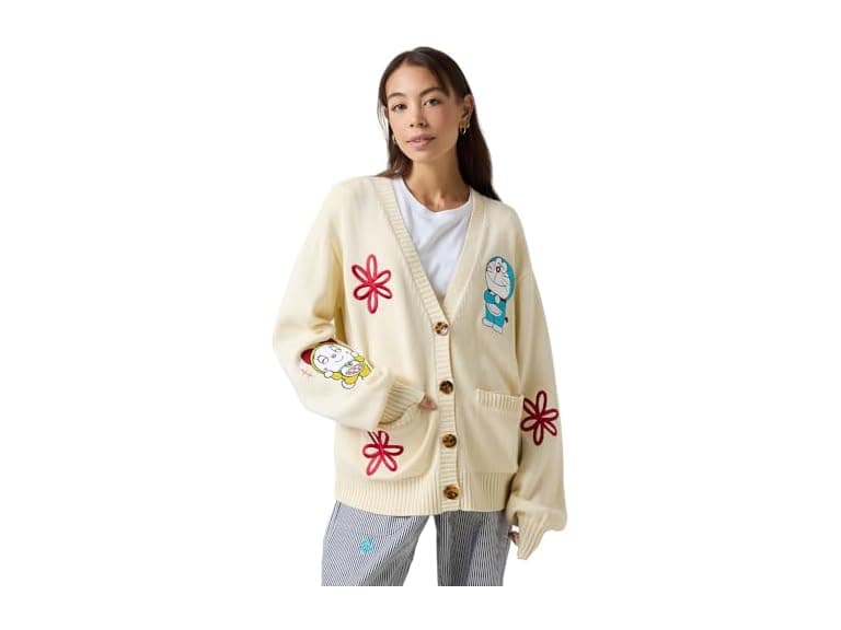 Samii Ryan Women Doraemon Friends Cardigan - Image 1