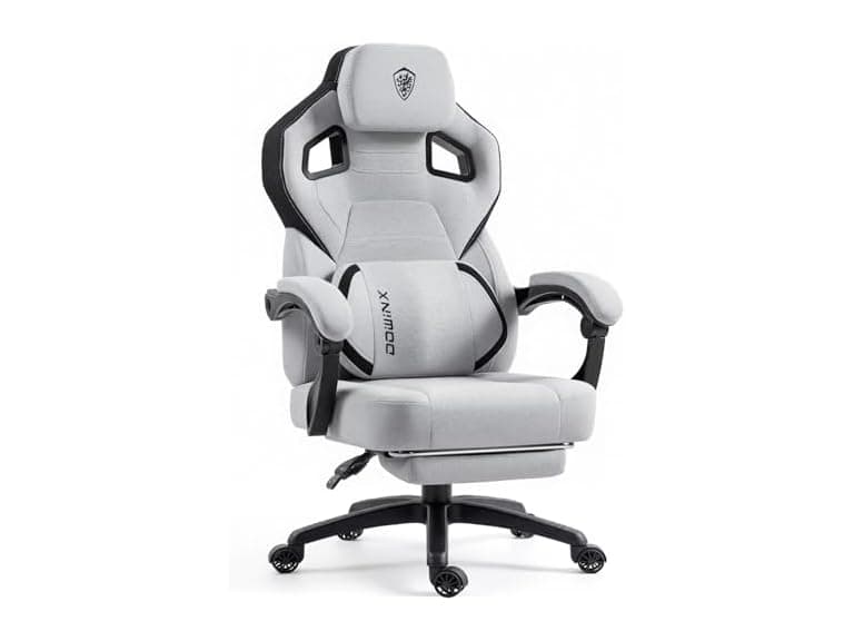 Dowinx Woven Fabric Gaming Chair Grey - Image 1