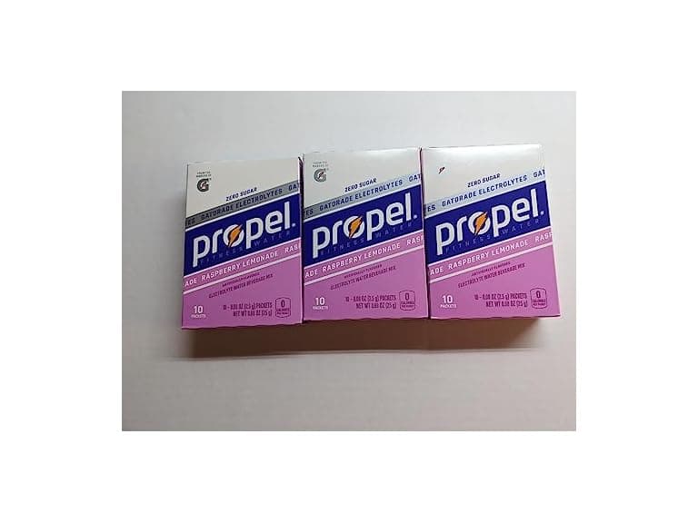 3PK Propel Raspberry Lemonade Water Beverage - Image 1