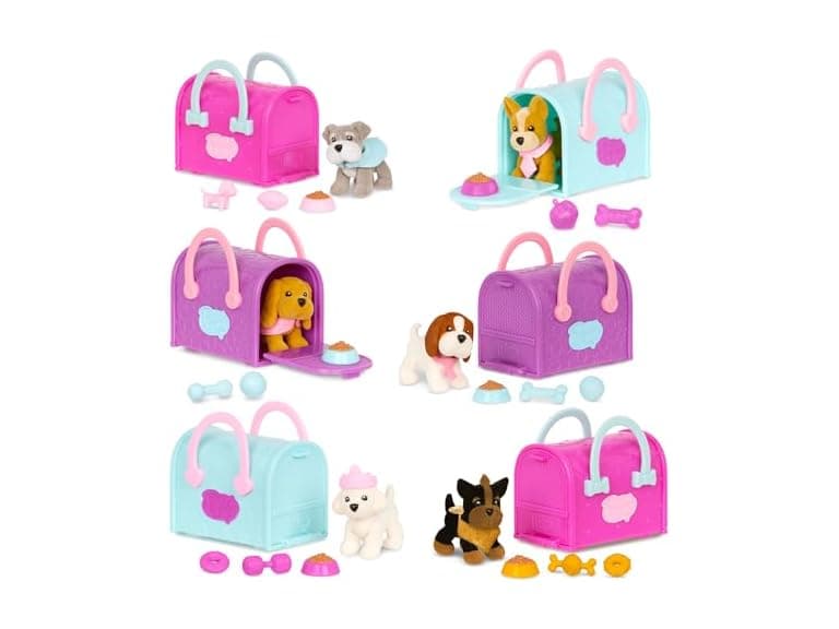 Pucci Pups - Collectible Puppy Set – 6 Toy Dogs - Image 1