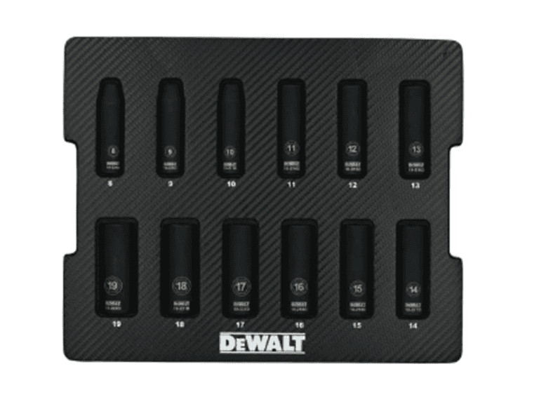 DEWALT DWMT45447 12pc 3/8 in. Metric Impact Socket - Image 1
