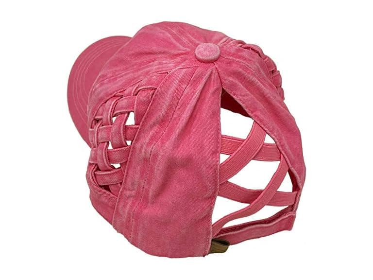 C.C (OS) Ponytail Criss Cross Messy Buns Pink - Image 1