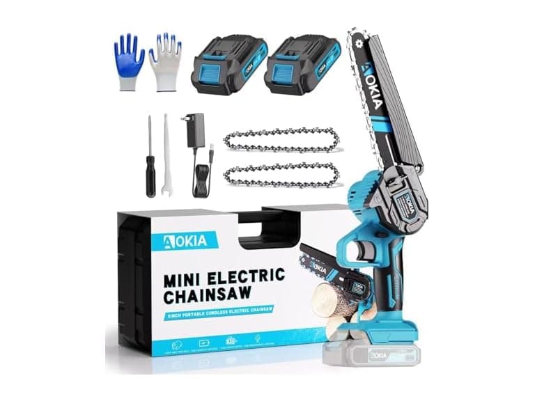 Mini Chainsaw, 20V Cordless 6 Inch Electric Handheld Chainsaw - Image 1