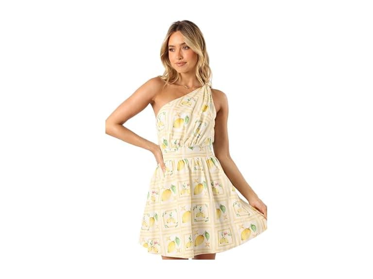 Petal & Pup (L) Cintrico One Shoulder Mini Dress - Image 1