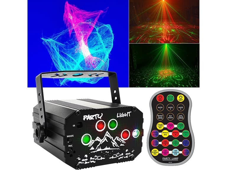 Portable Disco DJ Light with Nebula Effect (Open Box) - Image 1