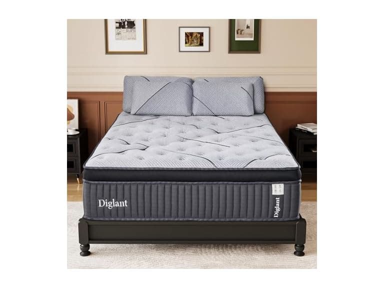 DIGLANT 14" Gel Hybrid Queen Mattress - Image 1