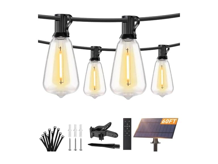 Brightever 60FT Solar String Lights - Image 1