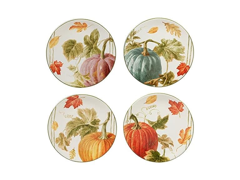 Certified Intl Autumn Harvest Plates 4pk - Image 1