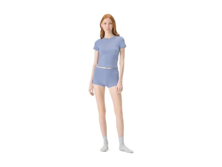 Florence By Mills Women Side Fitted Crew Tee Shirt - Image 1