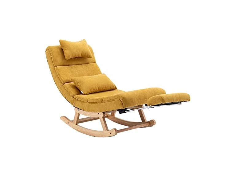 Rocking Glider Chair, Nursery, Yellow - Image 1