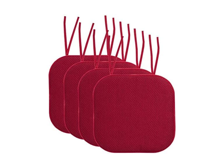Memory Foam Chair Cushions w/ Ties - Image 1