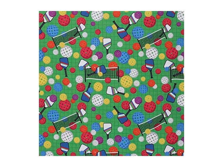 Mook Fabrics Cotton Pickle Ball, Green - Image 1