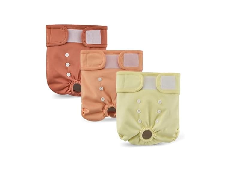 Amazon Basics Reusable Washable Dog Diapers 3-Pk - Image 1