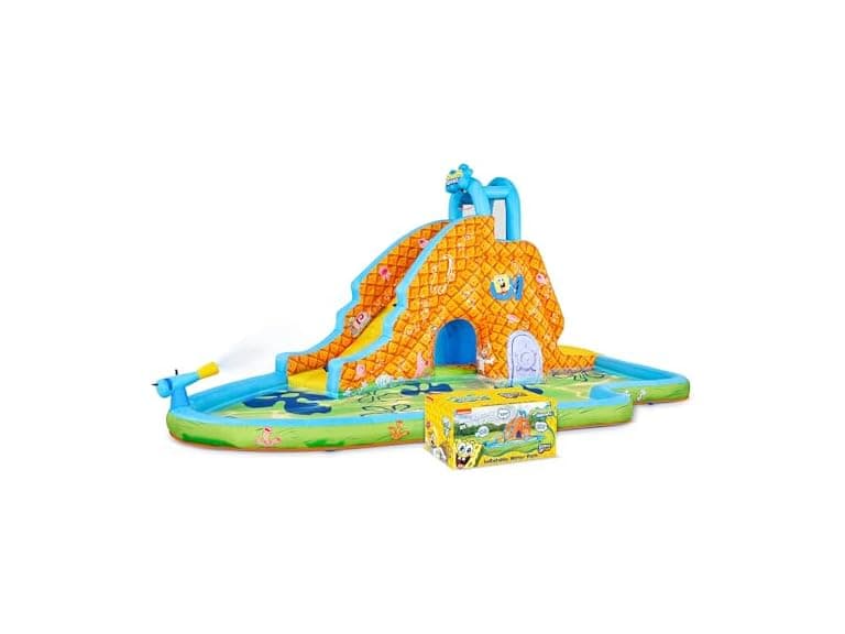 SUNNY&FUN Spongebob Deluxe Inflatable Water Slide Park - Image 1