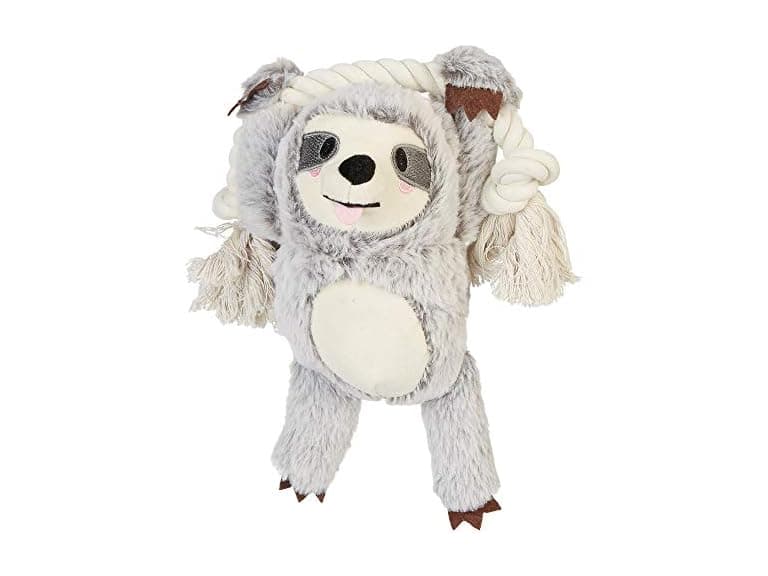 Fringe Studio Dog Toy, Girlie Sloth On A Rope - Image 1