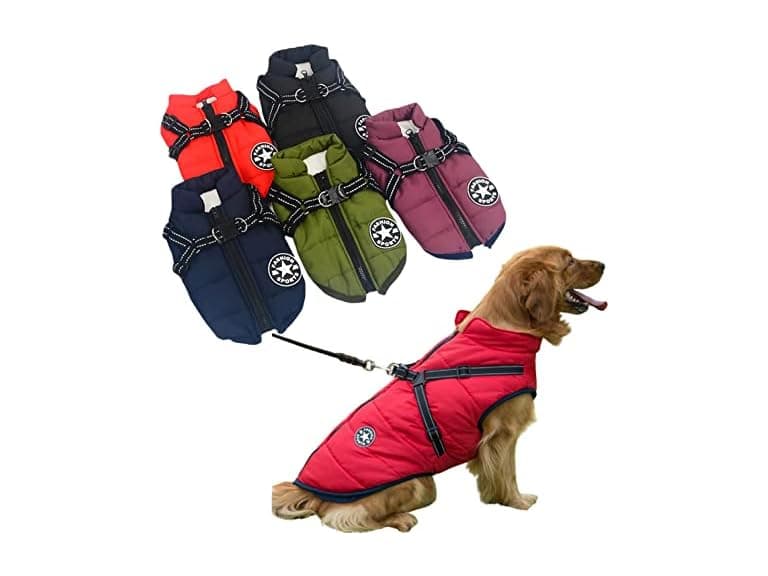 Puproyal Furry Jacket for Dogs Cold Weather Large - Image 1