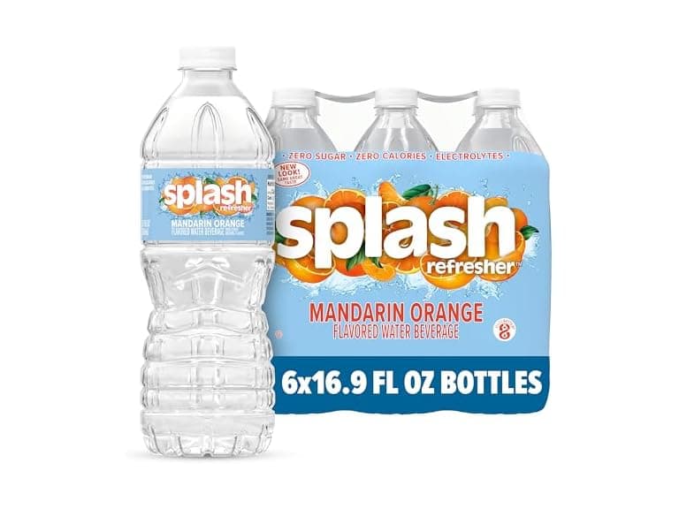 6PK Splash Refresher Flavored Water Bottles - Image 1