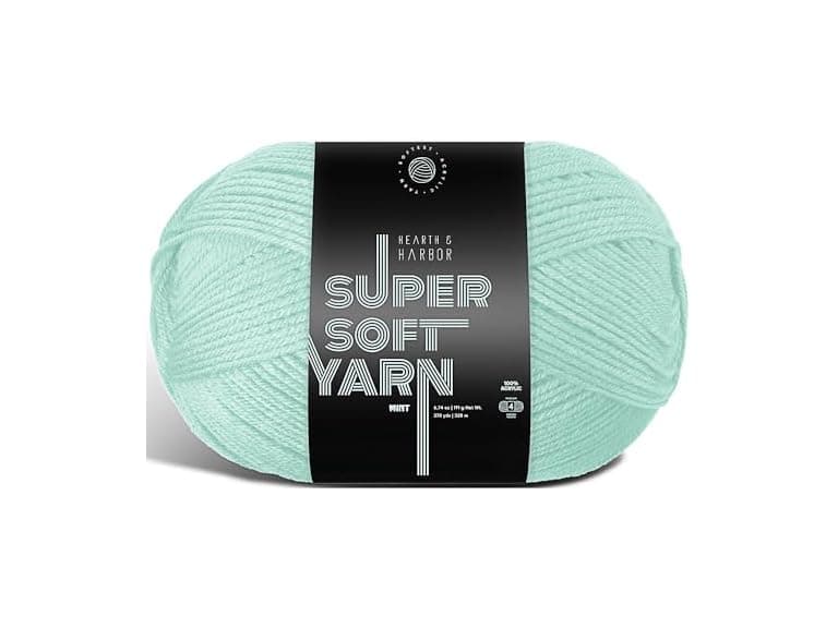 Hearth & Harbor Acrylic Yarn 370 yards Mint - Image 1
