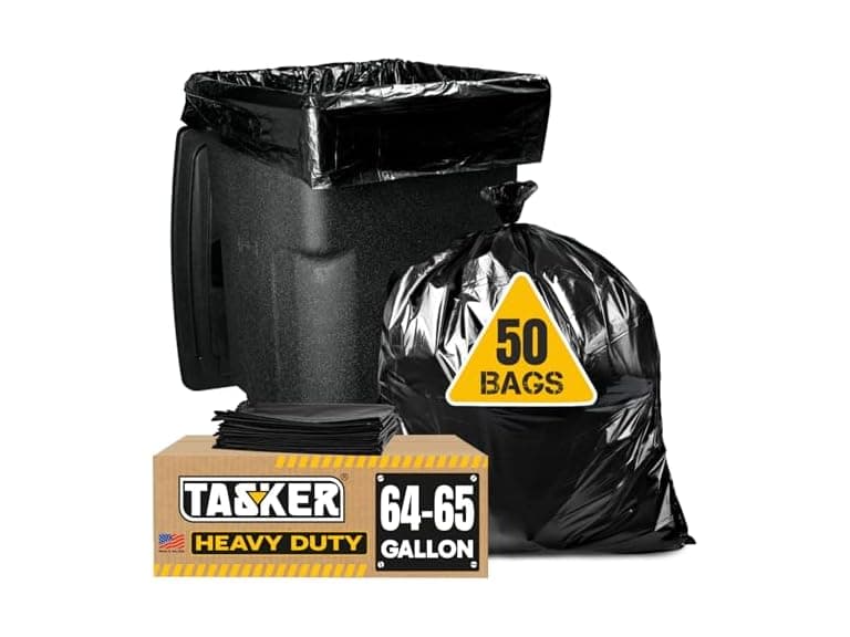 Tasker Heavy Duty Trash Bags, 50pk - Image 1