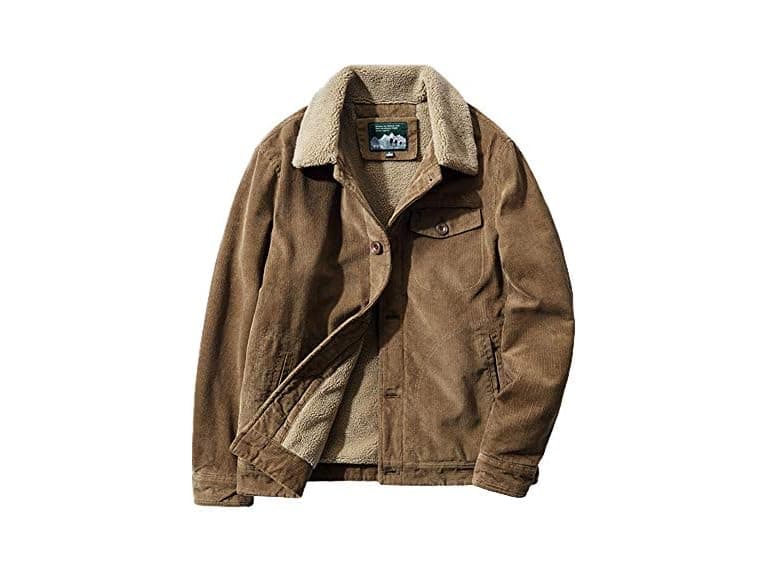Chouyatou Men (XL) Casual Thicked Sherpa Jacket - Image 1