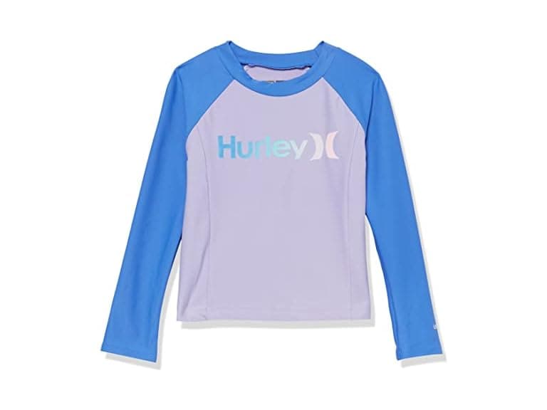 Hurley Girls (S & 6X) Rash Guard Shirt - Image 1