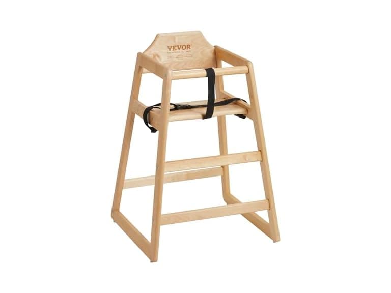 VEVOR Wooden High Chair for Babies & - Image 1