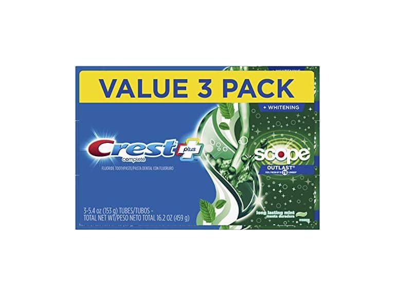 Crest Complete Whitening + Scope, Long Lasting Mint Toothpaste - Image 1