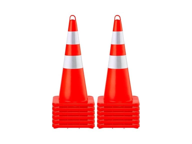 VEVOR Safety Cones - 12 x 28" - Image 1