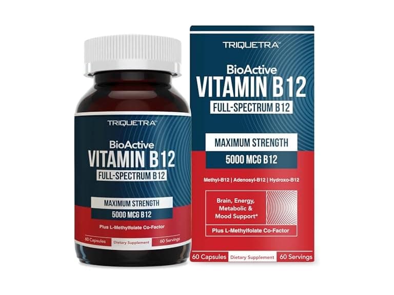 Triquetra Health BioActive Vitamin B12 5000mcg, 60 servin - Image 1