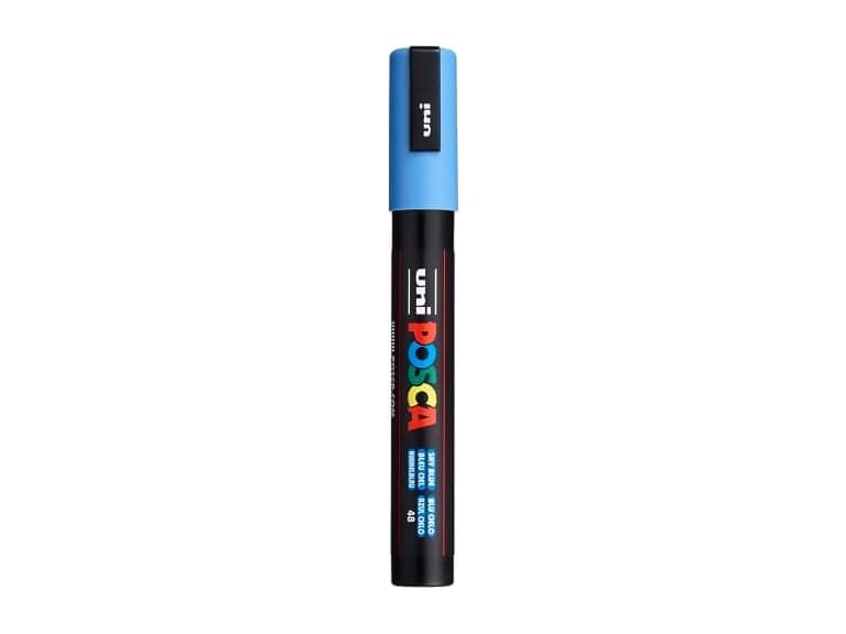 POSCA? PC-5M Paint Marker, Medium Reversible Sky Blue - Image 1