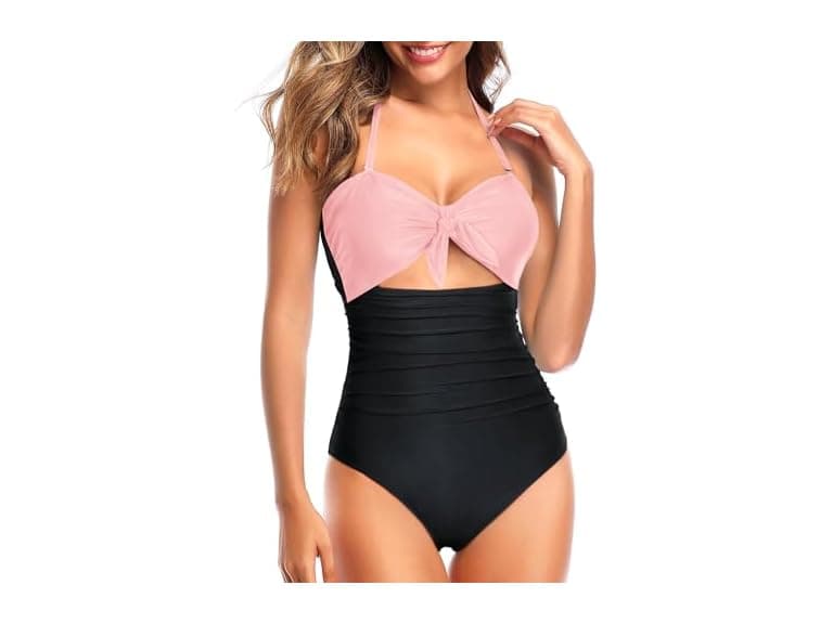 Tempt Me Girls (M) Sexy Cutout One Piece Swimsuits - Image 1